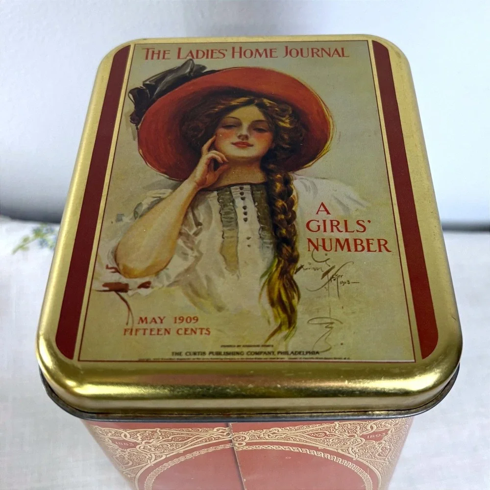 Vintage Ladies Home Journal 1909 & Thornes Toffee Simplicity Decorative Tin Set